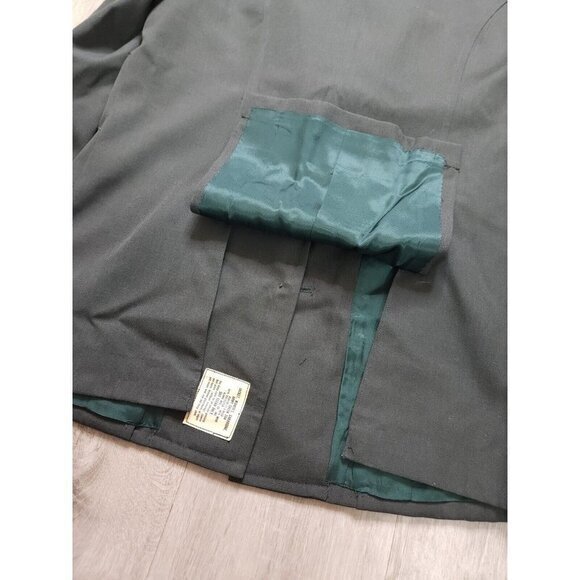 Vintage Military Gabardine Womens Jacket 1970s Uniform 16R - Picture 7 of 11